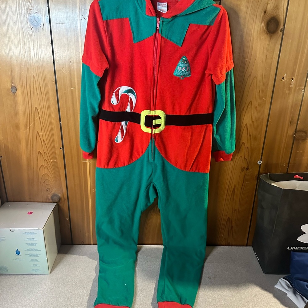 Santa’s helper onsie size 10 kids